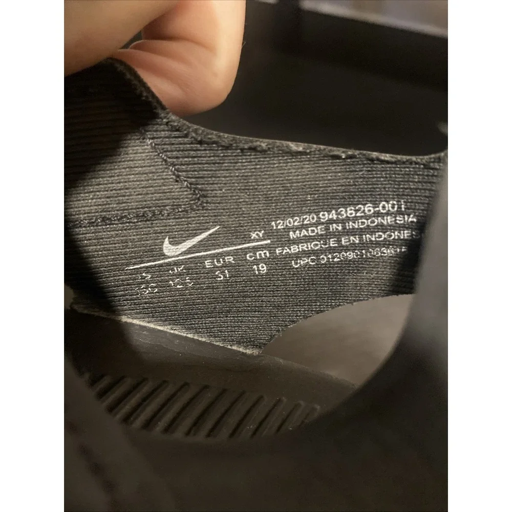 Nike Sunray Protect 2 Black Lightweight Closed Toe Sandal Youth Size 13